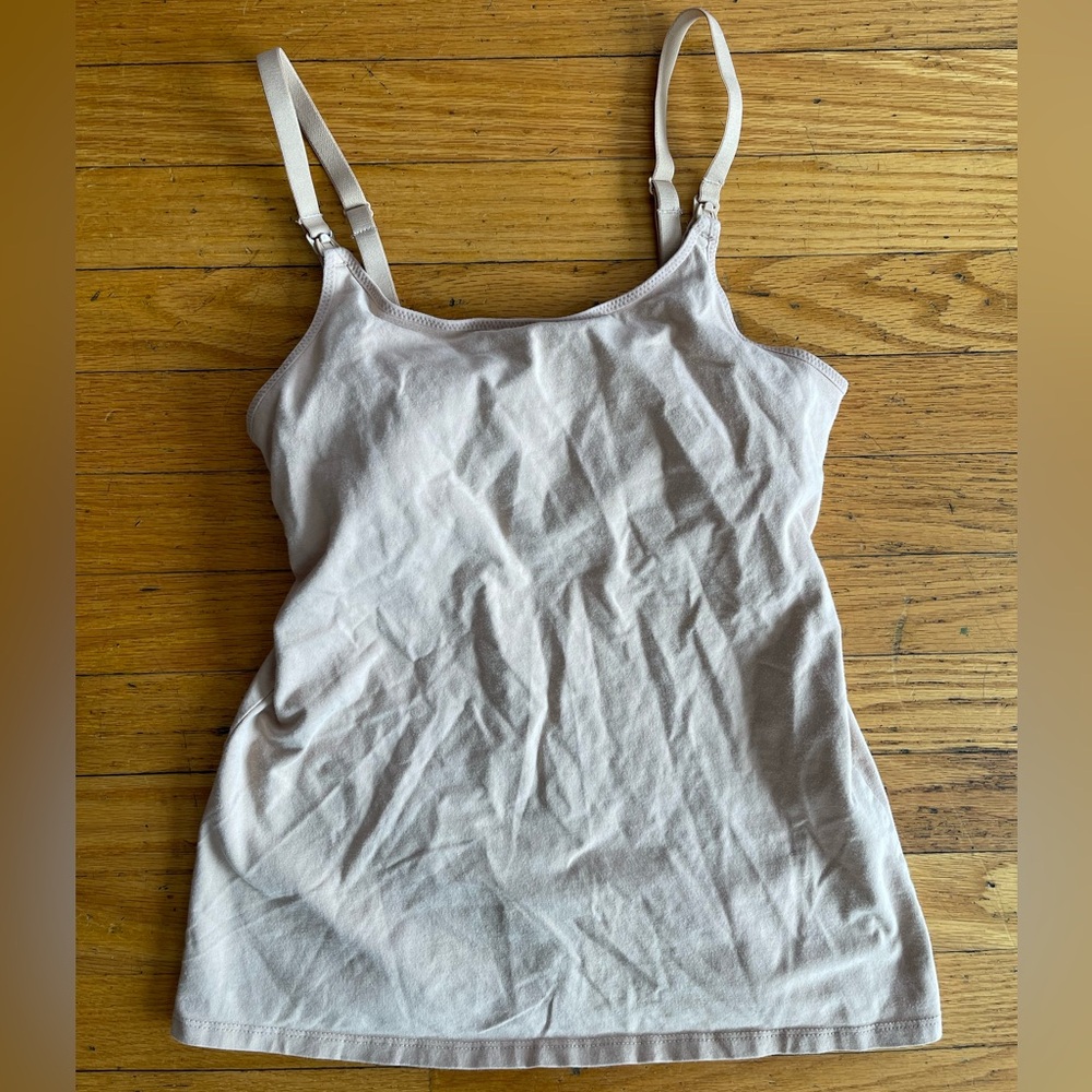 Auden Nursing Cami Nude Tank Top Undershirt size Small